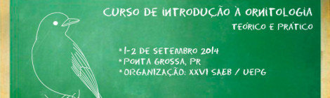 Curso de ornitologia em Ponta Grossa - PR