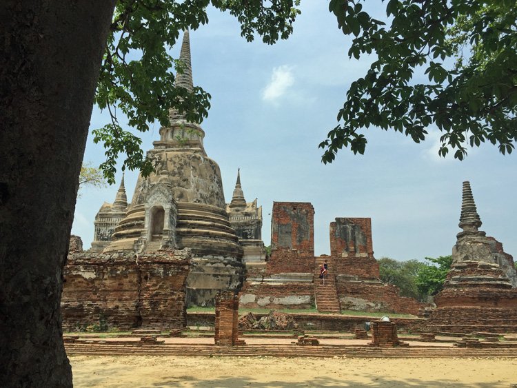 Ruínas em Ayutthaya - Tailândia